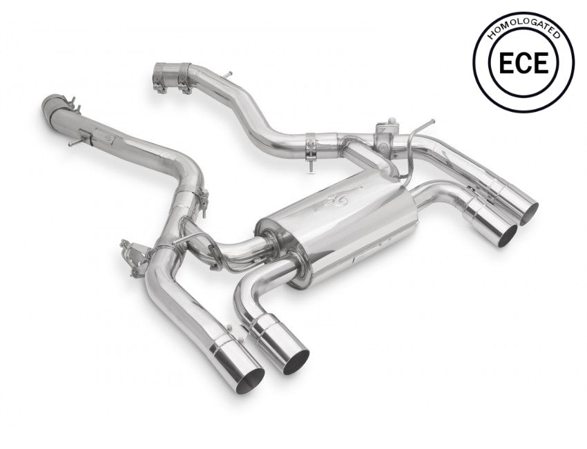 Tubi Style BMW M2 Competition F87N - ECE Exhaust Muffler  (2018-2021)