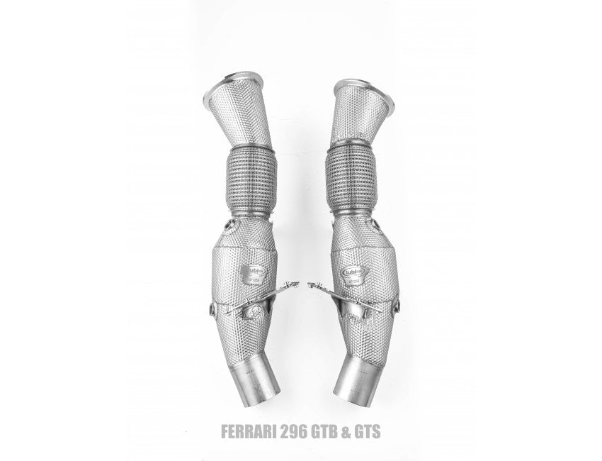 Tubi Style Ferrari 296 GTB & GTS Racetrack 296 LM Inconel Catalyst Converters Kit (2021-....)