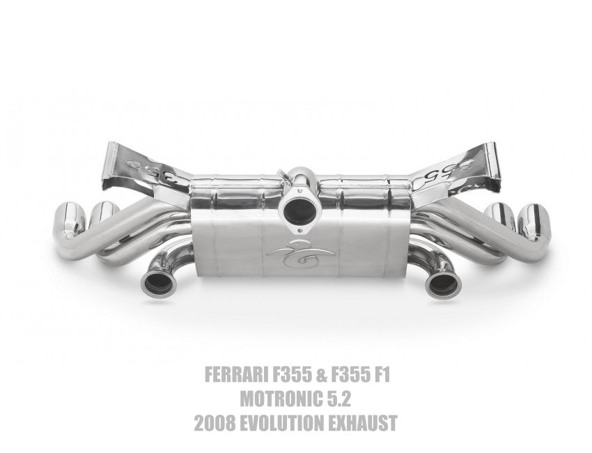 Tubi Style Ferrari F355 & F355 F1 Motronic 5.2 - 2008 Evolution Racetrack Muffler Exhaust (1996-1999)