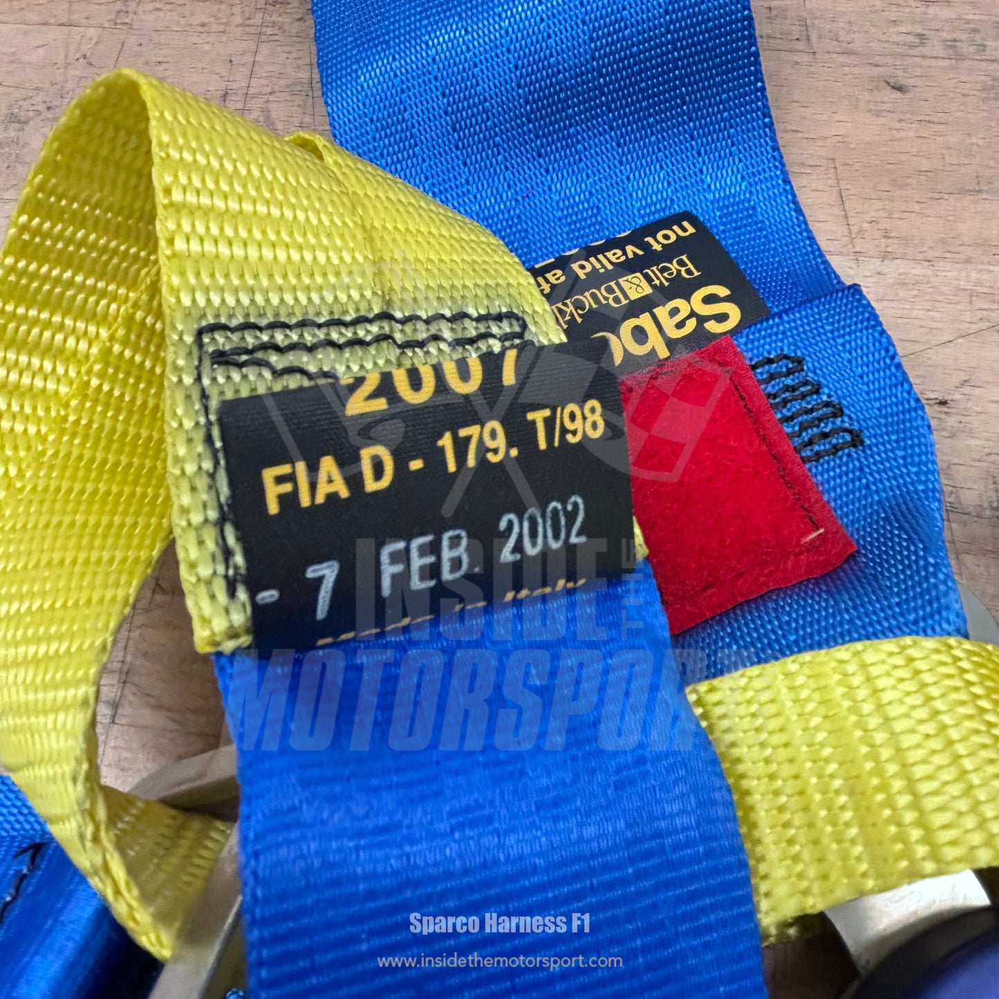 Sparco 6-Point Harness / Belt – Sauber Petronas C21 Formula One 2002