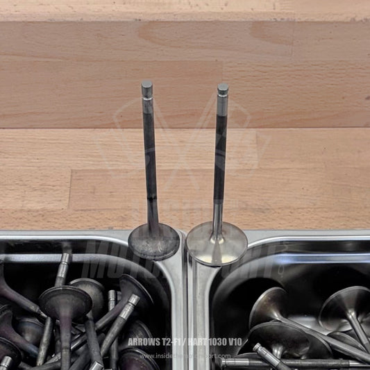 Original Titanium Intake and Exhaust Valves Arrows T2-F1 / Hart 1030 V10 E-Spec Engine - F1
