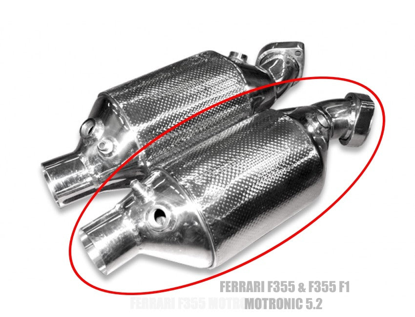 Tubi Style Ferrari F355 & F355 F1 Motronic 5.2 Racetrack Right Catalyst Converter (1996-1999)