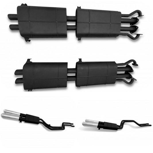 Ferrari 365 GT4 2+2 (1972-1989) - New Tubi Style Exhaust Kit - OE 102001/ OE 104981/ OE 104982