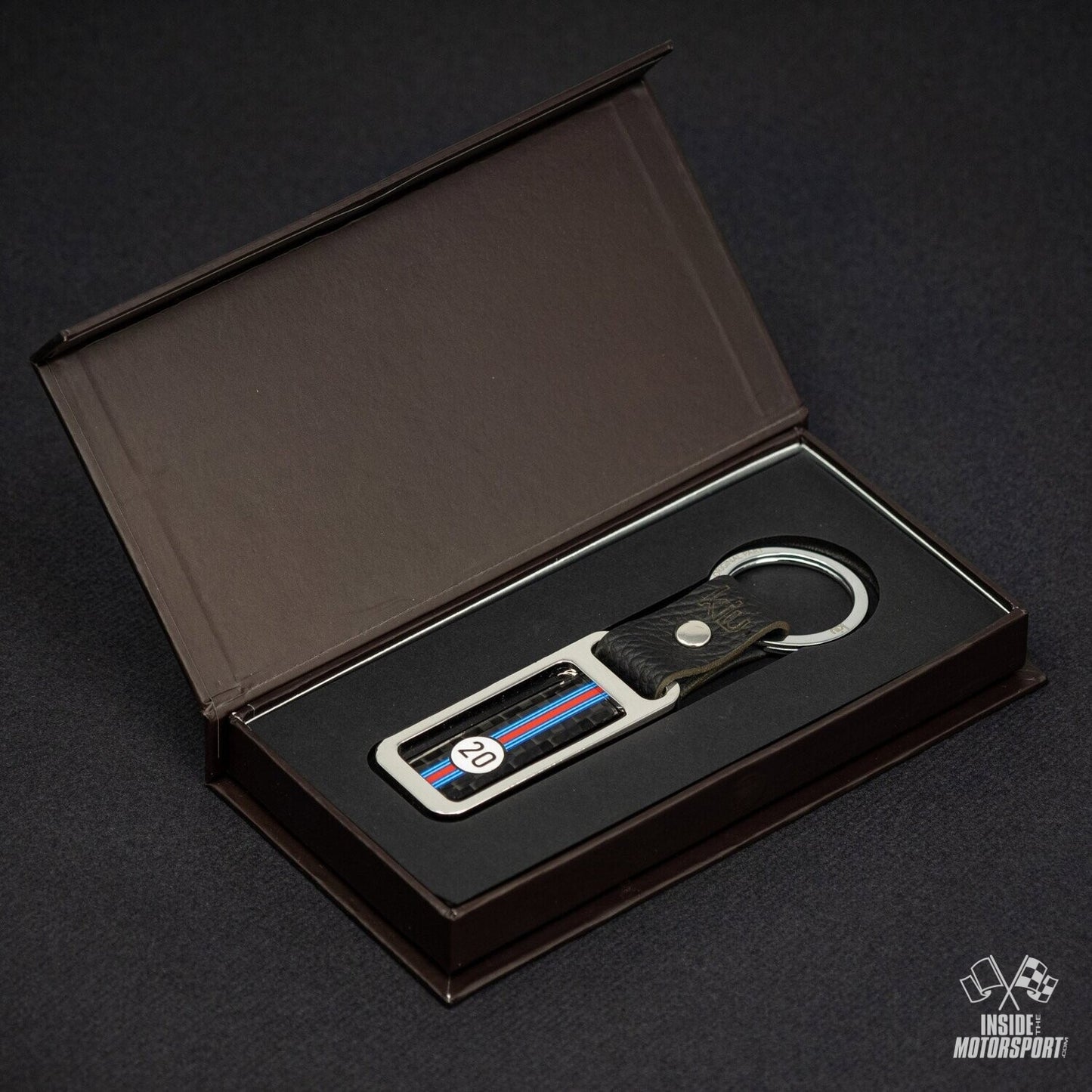 Metal/carbon key ring RC-01G