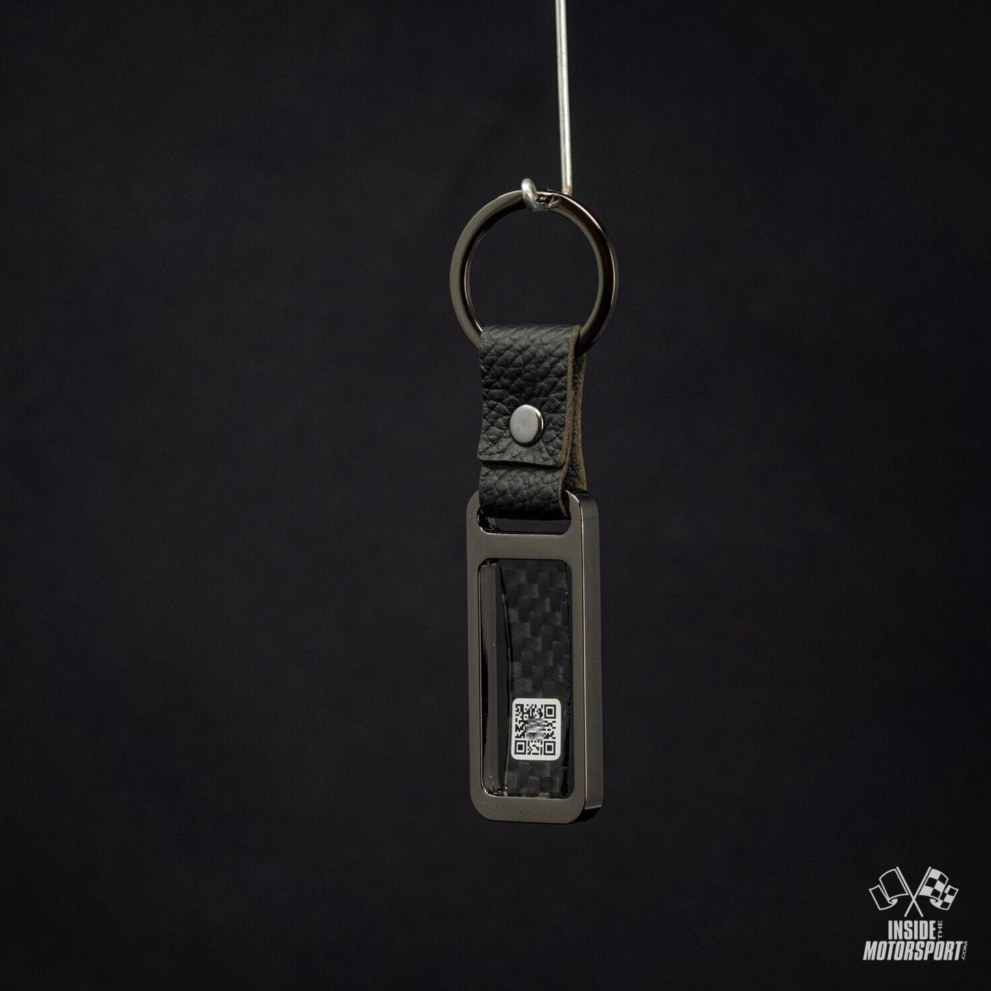 Metal/carbon key ring RC-02B