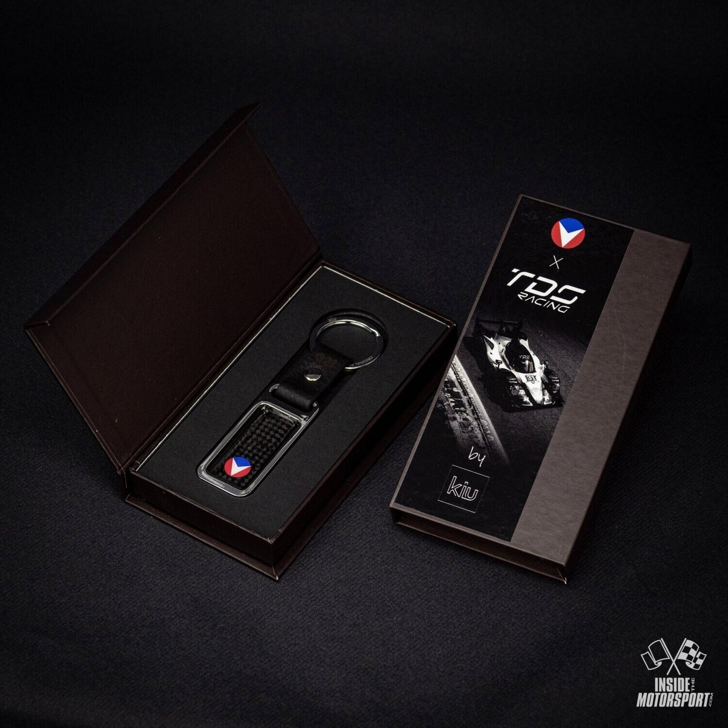 TDS Racing x Vaillante glossy metal/carbon key ring