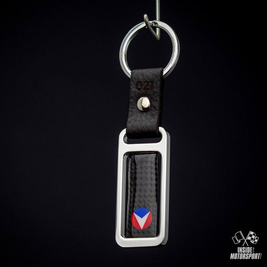 TDS Racing x Vaillante glossy metal/carbon key ring