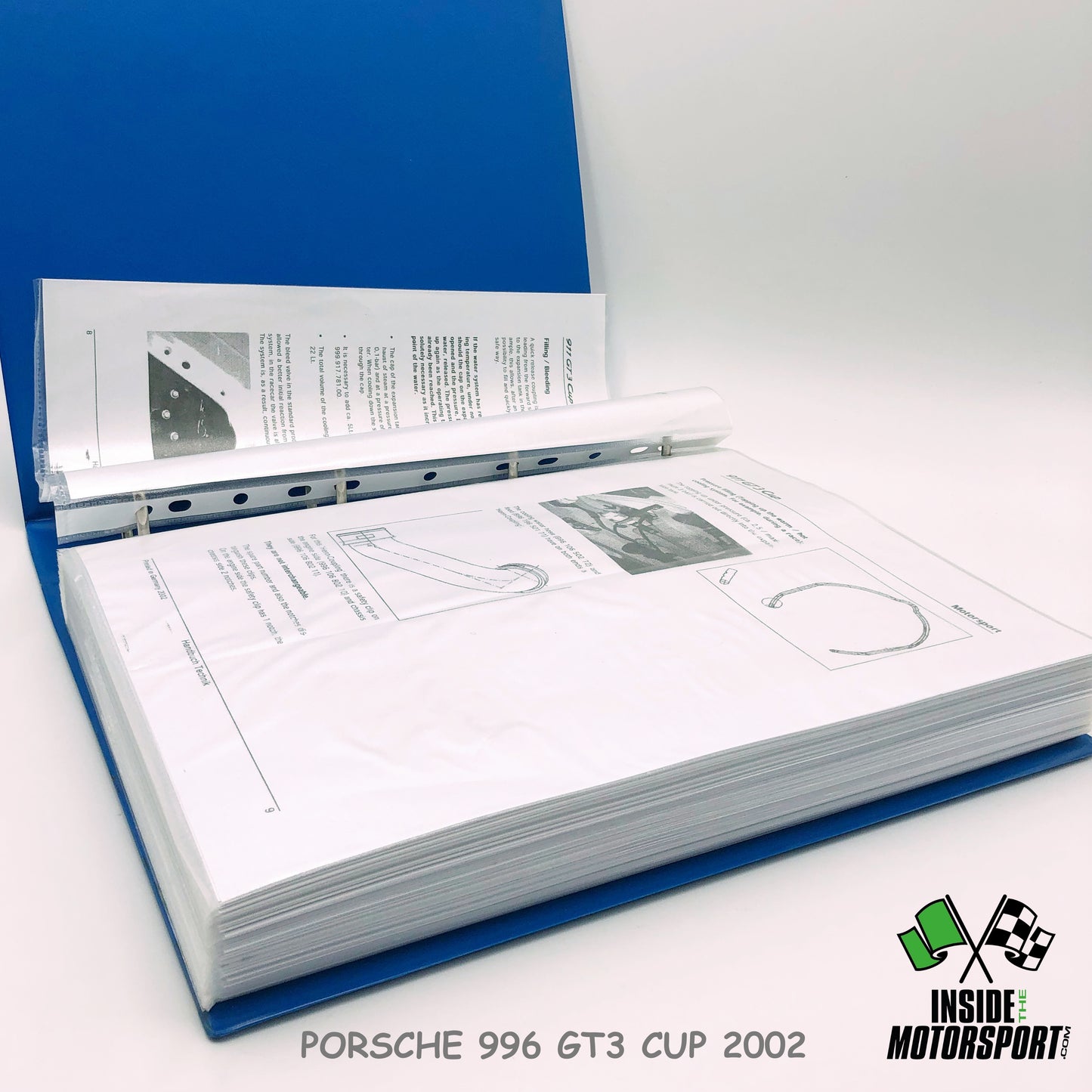 Porsche 996 GT3 CUP 2002 - Facsimile (copie) Technical Handbook + Parts List