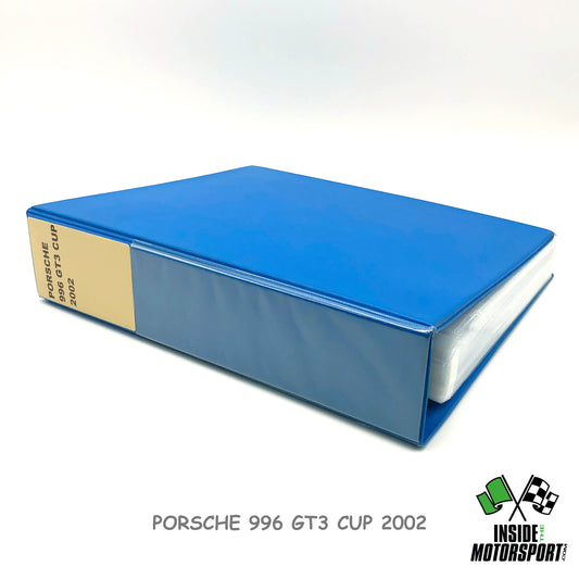 Porsche 996 GT3 CUP 2002 - Facsimile (copie) Technical Handbook + Parts List